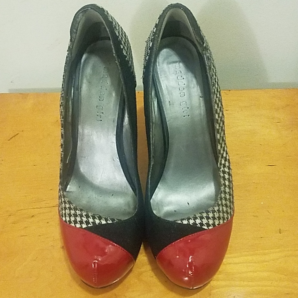 MADDEN GIRL Women's Houndstooth Heel